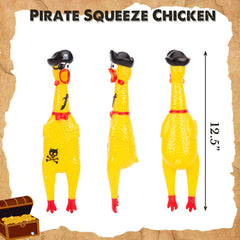 AMOR PRESENT poulet-caoutchouc cri Halloween, accessoire de soirée pour surprendre