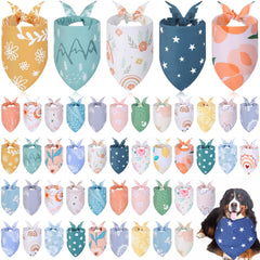 Bandana Amylove pour chien avec motifs floraux, parfait pour les sorties quotidiennes.