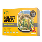 Amzey millet en spray pour perroquet sur perchoir, solution pratique et naturelle.