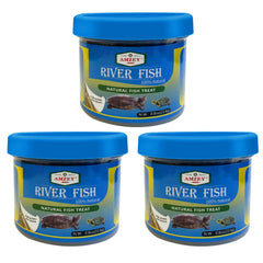 Poissons-riviere-seches Amzey, riche en protéines pour reptiles et poissons.