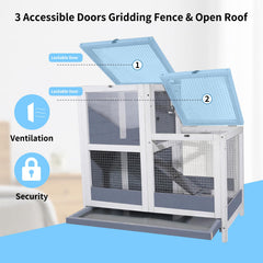 AMZOSS rampe d’accès large reliant les niveaux pour petits animaux.
