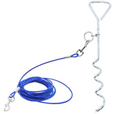 AncBace Pieu Tie-Out Chien 30 pieds - crée une grande zone de sécurité pour chien.