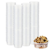 ANCKNE gobelets nourriture gecko cresté 0,5 oz: gobelet transparent facilitant l’alimentation.