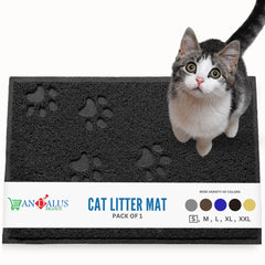 Andalus Petit Tapis Litière Chat — imperméable et antidérapant qui capte les débris