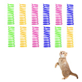 Jouet Andiker ressort spirale 12 pièces, stimule l’exercice et l’amusement du chat.