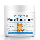 PurrVita Taurine d'ANEFOSE dans l'emballage, facile à ranger et à doser.