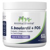 AnimalBiome Pet Probiotics S boulardii FOS - flacon de poudre et soutien digestif