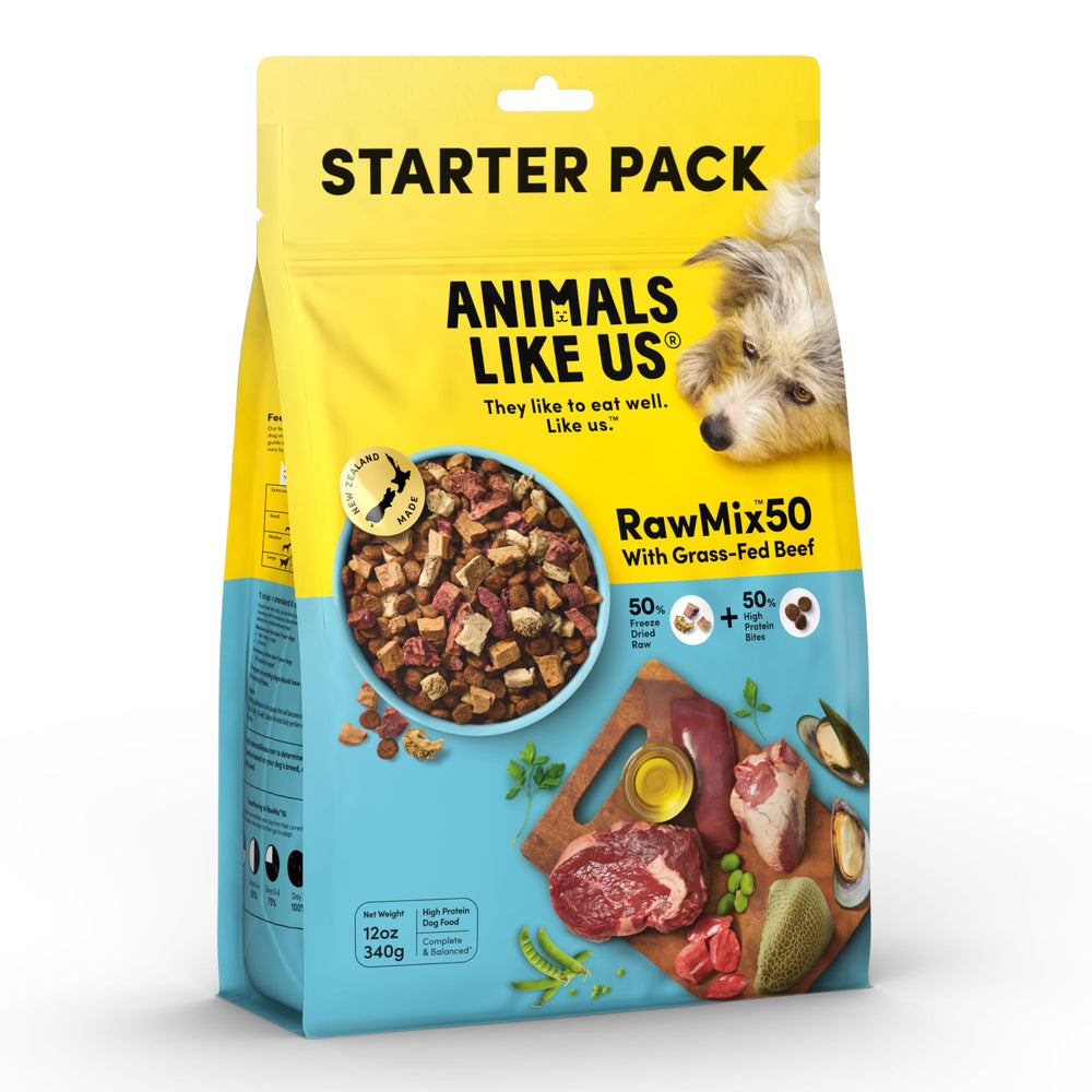 Animals Like Us RawMix50 – Morceaux lyophilisés de bœuf pour varier les repas.