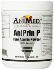 ANIMED ANIPRIN P EQ ASPIRIN 16 onces, bouteille lisible et pratique pour rangement domestique