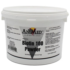 AniMed Biotine 100, bouteille, soutien potentiel du pelage et de la peau lors de la routine