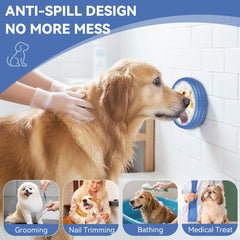 Animire bol à lécher chien surface texturée favorise salivation et nettoyage buccal.