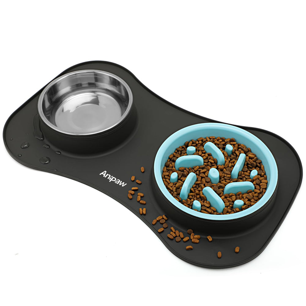 Anipaw bol ralentisseur 3-en-1 : bol pour repas plus sûr et maîtrisé.