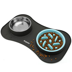 Anipaw bol ralentisseur 3-en-1 : bol pour repas plus sûr et maîtrisé.