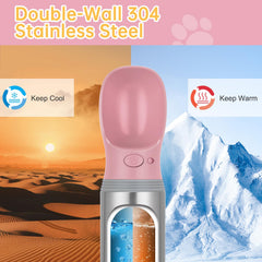 Anipaw gobelet intégré pour chien, boire facilement sans retirer le bouchon.