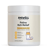Aniwell Chat Prurit Relief – boîte et étiquette claires indiquant le soin naturel.