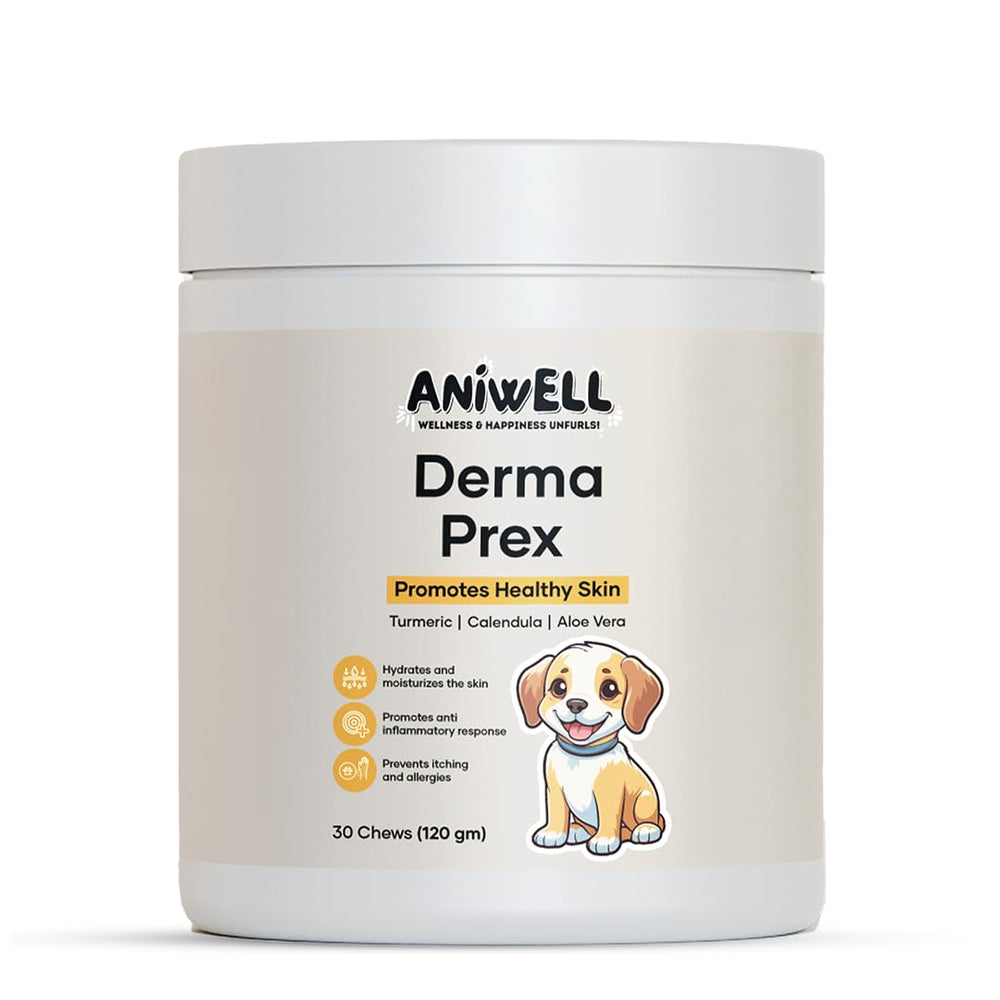 Aniwell DermaPrex : huile d'anchois pour la peau saine et le pelage brillant.