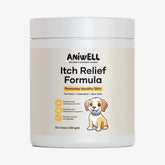 Friandises Aniwell en flacon, soutien potentiel peau et pelage.