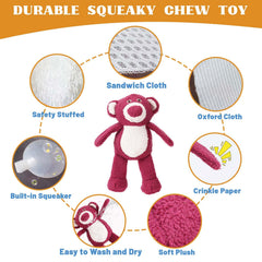 Ankinghor peluche avec sifflet intégré pour stimulation et amusement durable.