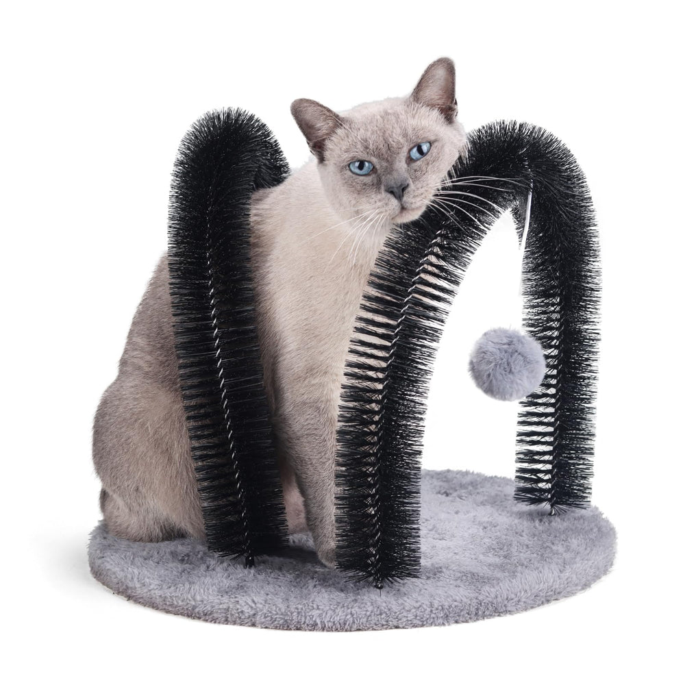 Ankuliy chat arche entretien auto brosse: facilite le toilettage quotidien du chat.