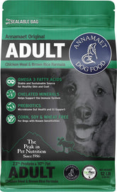 Croquettes Annamaet Original Adult au poulet et riz brun, sac 12 lb