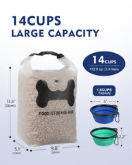 ANVS sac de nourriture chien se roule pour rangement compact et pratique