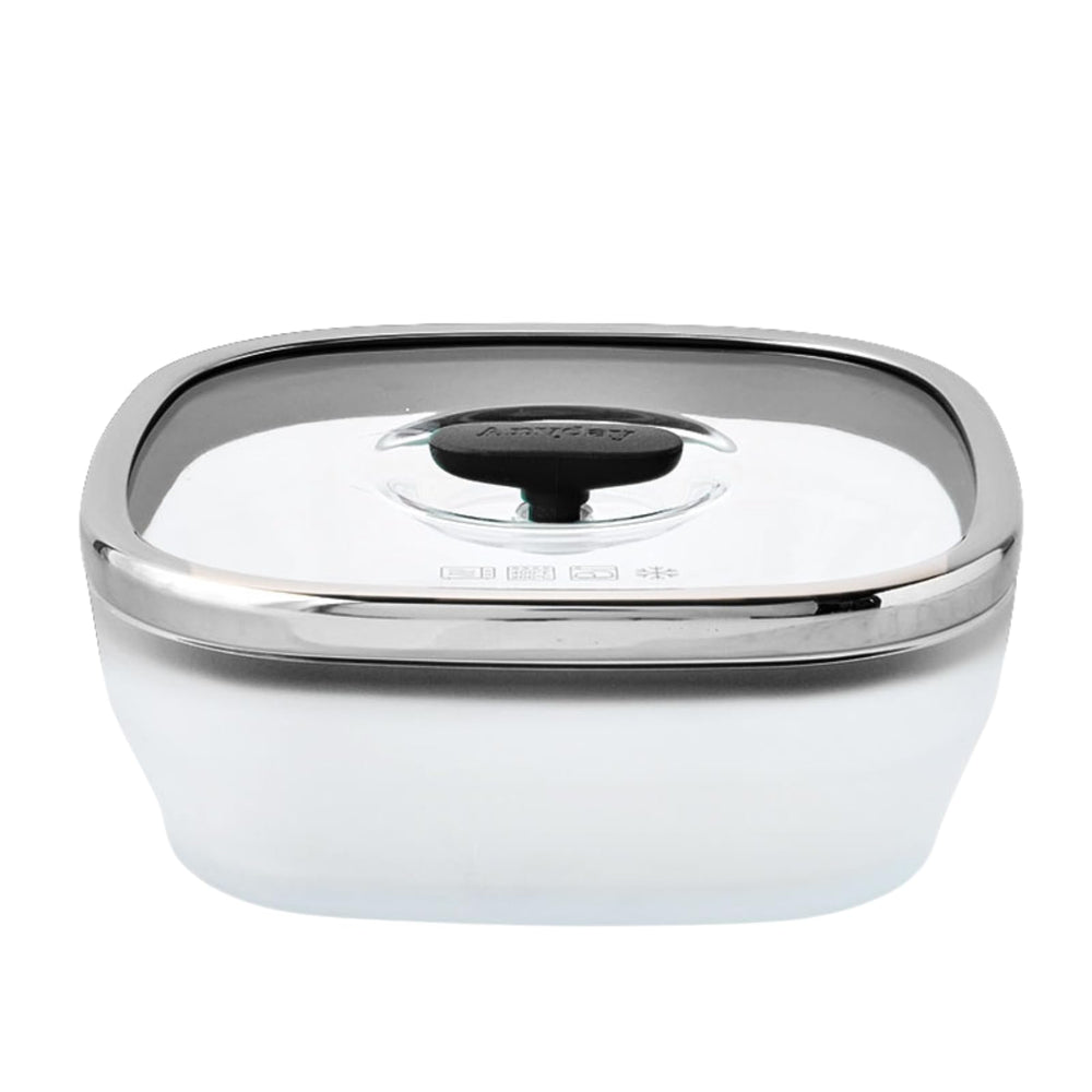 Anyday verre carré de cuisson au micro-ondes sans plastique