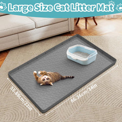 Anzfy Tapis bord élevé — prévient les fuites et les éclaboussements.
