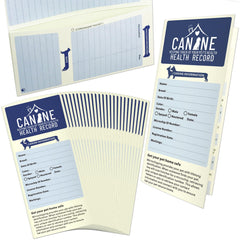 Carnet ANZON MORIES avec poche de rangement pour documents canins.