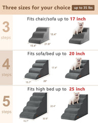 Escalier chien Aodisman, fond antidérapant pour la stabilité.