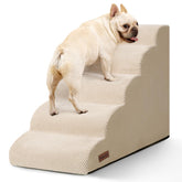 Aodisman escalier chien lit 5 etapes beige pour montée facile.