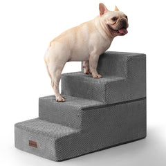 Escalier Aodisman pour chien et chat, lit à 4 marches, facilite l'accès.