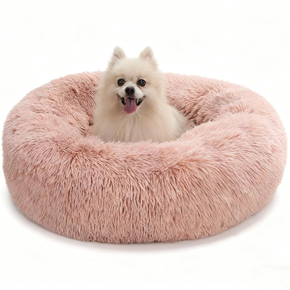 Lit donut Aofast pour chien et chat, douceur et chaleur pour les siestes.