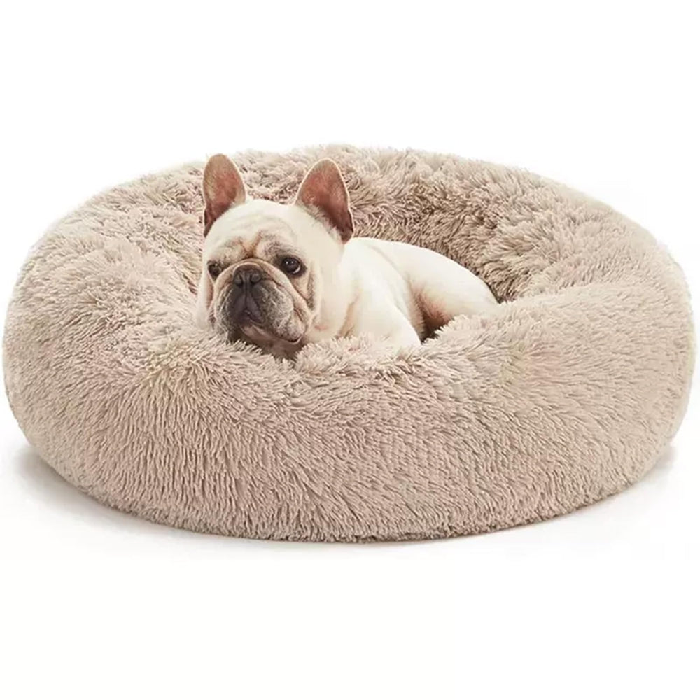 Lit Aofast donut rond, confort enveloppant pour chien ou chat
