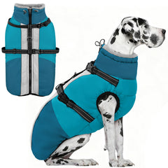 Manteau AOFITEE pour chien lourd avec harnais intégré, imperméable et pratique pour les promenades.
