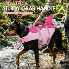 Poignee secours AOFITEE sur le gilet chien, accès rapide pour aider.
