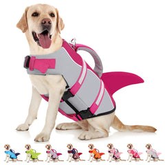 Veste AOFITEE pour chien en rose, favorise la flottabilité lors de la natation