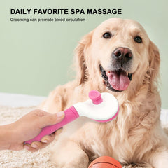Brosse auto-nettoyante Aogeili avec massage doux lors du brossage.