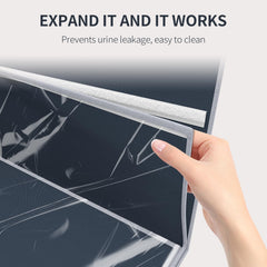 Tapis litière imperméable amovible pour nettoyage facile.