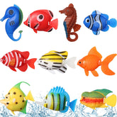 Aoriher poissons artificiels flottants pour aquarium, décor vivant et coloré.