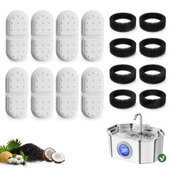 APAUK filtre-éponge de remplacement, 8 packs, pour eau plus propre à votre animal.