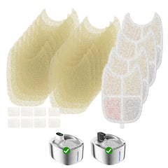 Filtre fontaine chat 4-pack APETDOLA pour eau plus fraîche et propre.