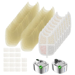 APD APETDOLA – filtre fontaine chat, ensemble de 8 filtres pour eau plus fraîche