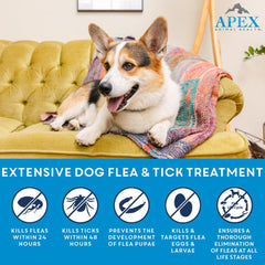 Apex Plus: application-topique pour chiens moyens, traitement pratique.