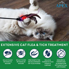 Apex Plus Chat - application topique sur le dos du chat.