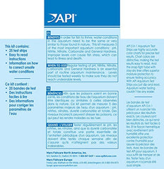 API 5-en-1 – bandelettes de prélèvement, contrôle rapide des paramètres d'eau.