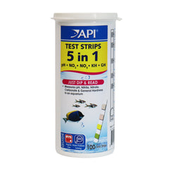API 5-en-1 bandelettes dans boîte de 100, test rapide pour aquarium