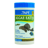 API ALGAE EATER WAFERS dans un bocal, alimentation complète pour poissons algivores.