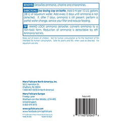 API AMMO-LOCK – Etiquette-produit, dosage facile pour eau douce et salée.