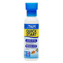 API démarrage rapide: bouteille 4oz montrant les bactéries nitrifiantes pour démarrer le cycle.