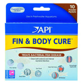 API Fin et Body Cure poudre pour aquarium d eau douce, traite les infections bactériennes visibles